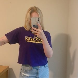 East Carolina University Cropped Short Sleeve T-shirt